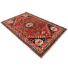 Shirazi Area Rug Handmade Red Medallion 4x6 ft