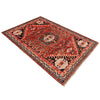 Shirazi Area Rug Handmade Red Medallion 4x6 ft