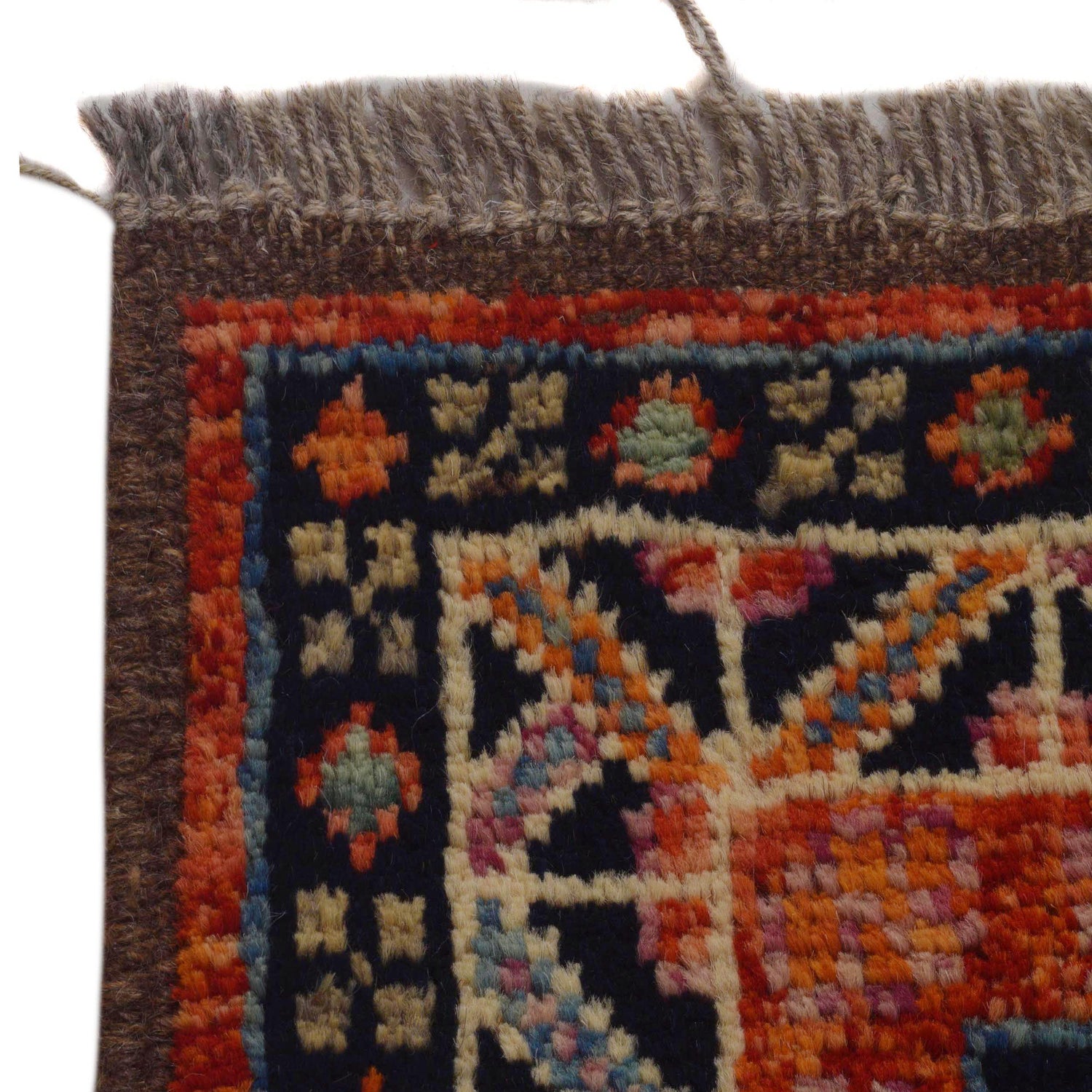 Shirazi Area Rug Handmade Red Medallion 4x6 ft