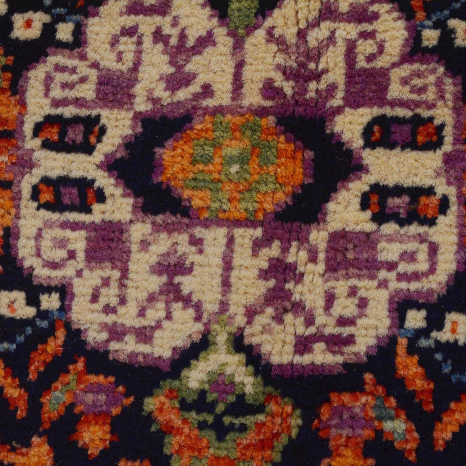 Shirazi Area Rug Handmade Red Medallion 4x6 ft