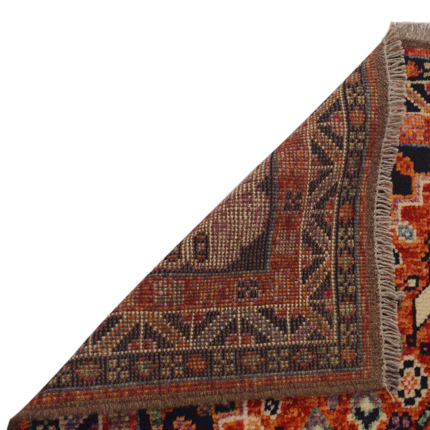 Shirazi Area Rug Handmade Red Medallion 4x6 ft