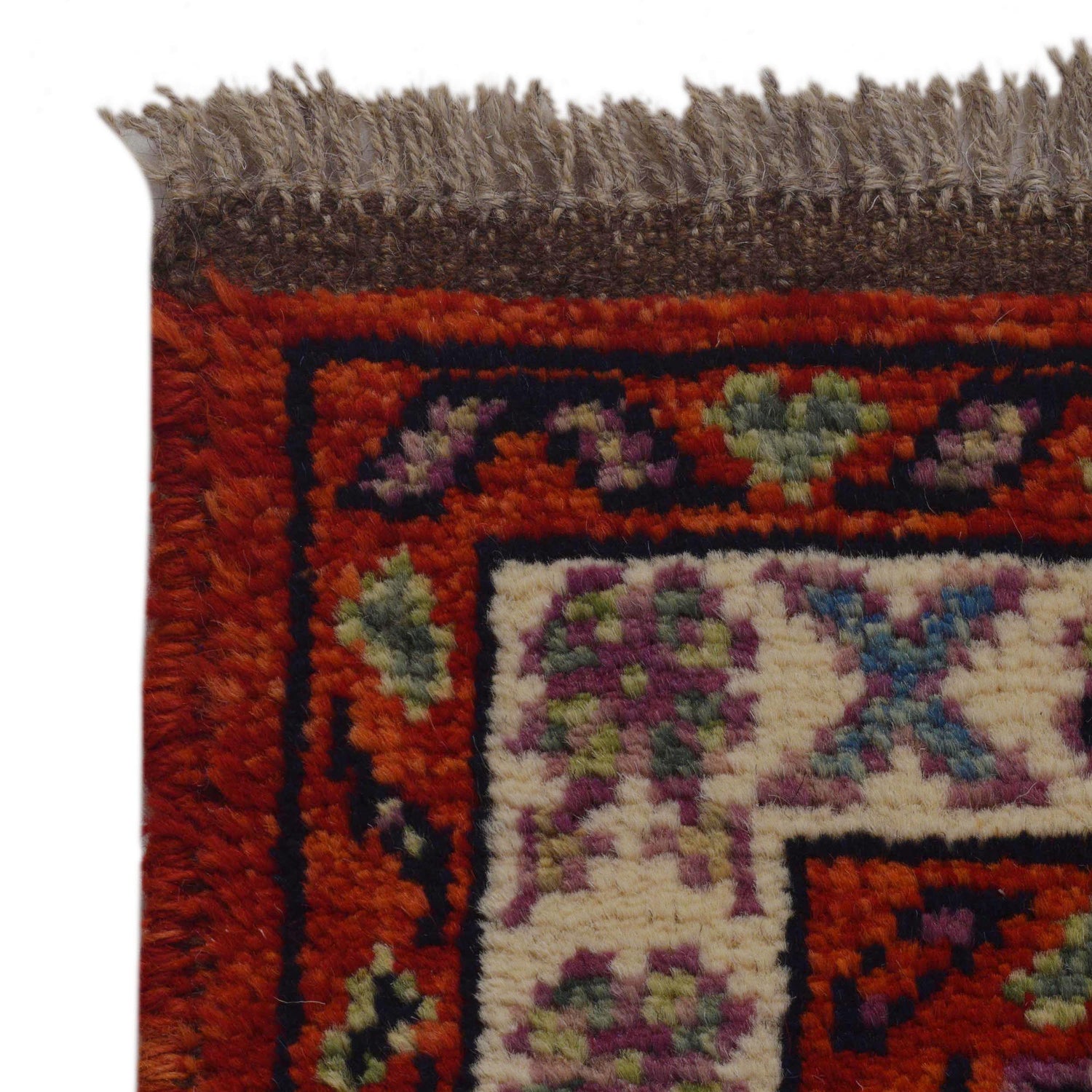 Shirazi Area Rug Handmade Red Medallion 4x6 ft