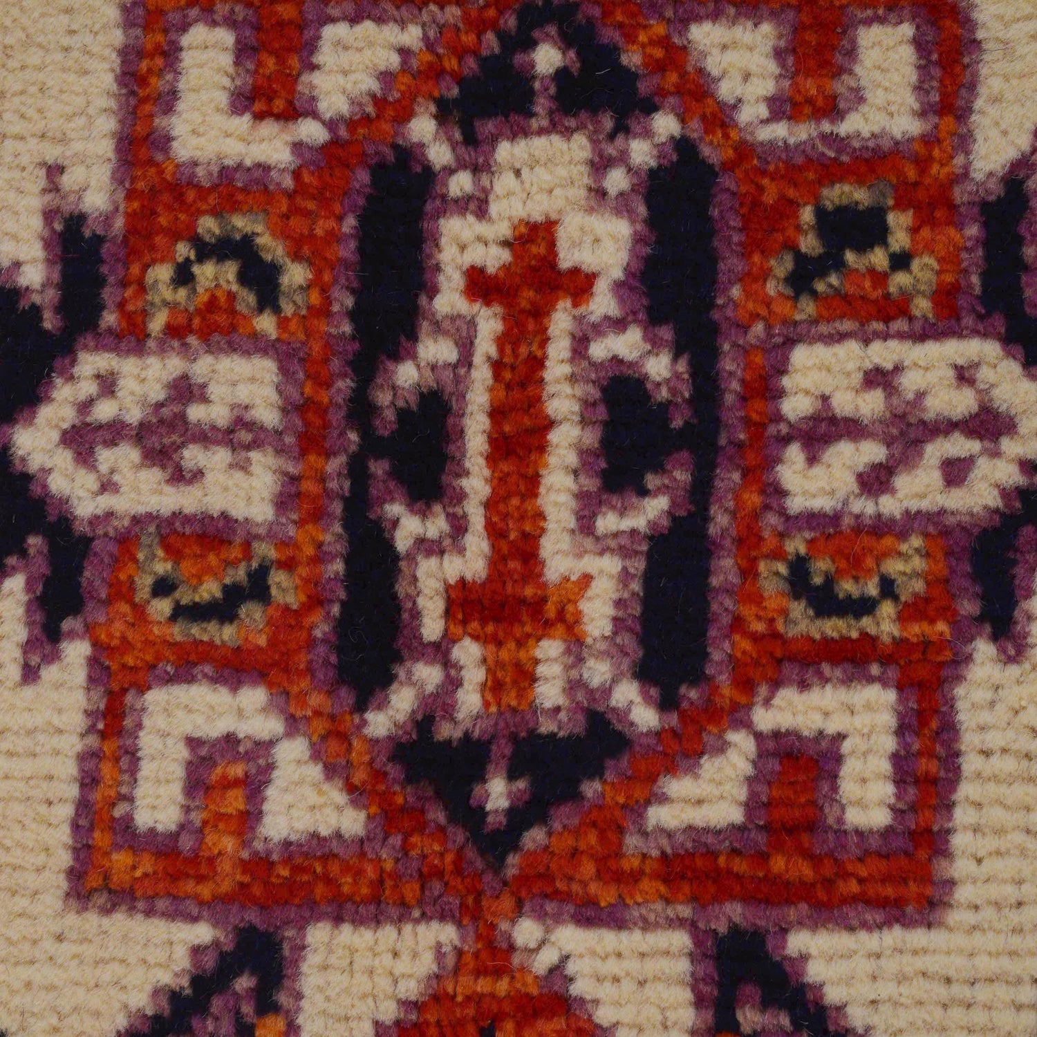 Shirazi Area Rug Handmade Red Medallion 4x6 ft