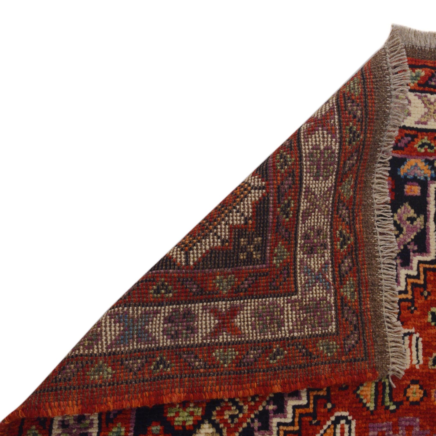 Shirazi Area Rug Handmade Red Medallion 4x6 ft