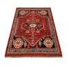 Shirazi Area Rug Handmade Red Medallion 4x6 ft
