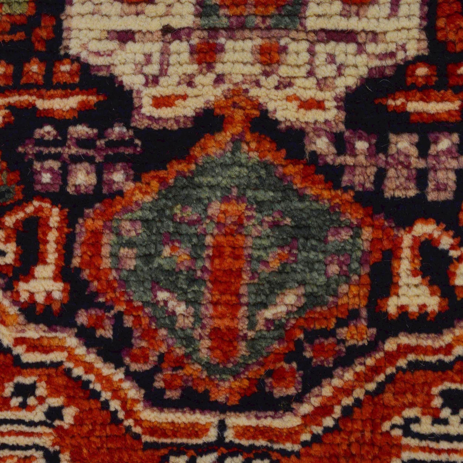 Shirazi Area Rug Handmade Red Medallion 4x6 ft