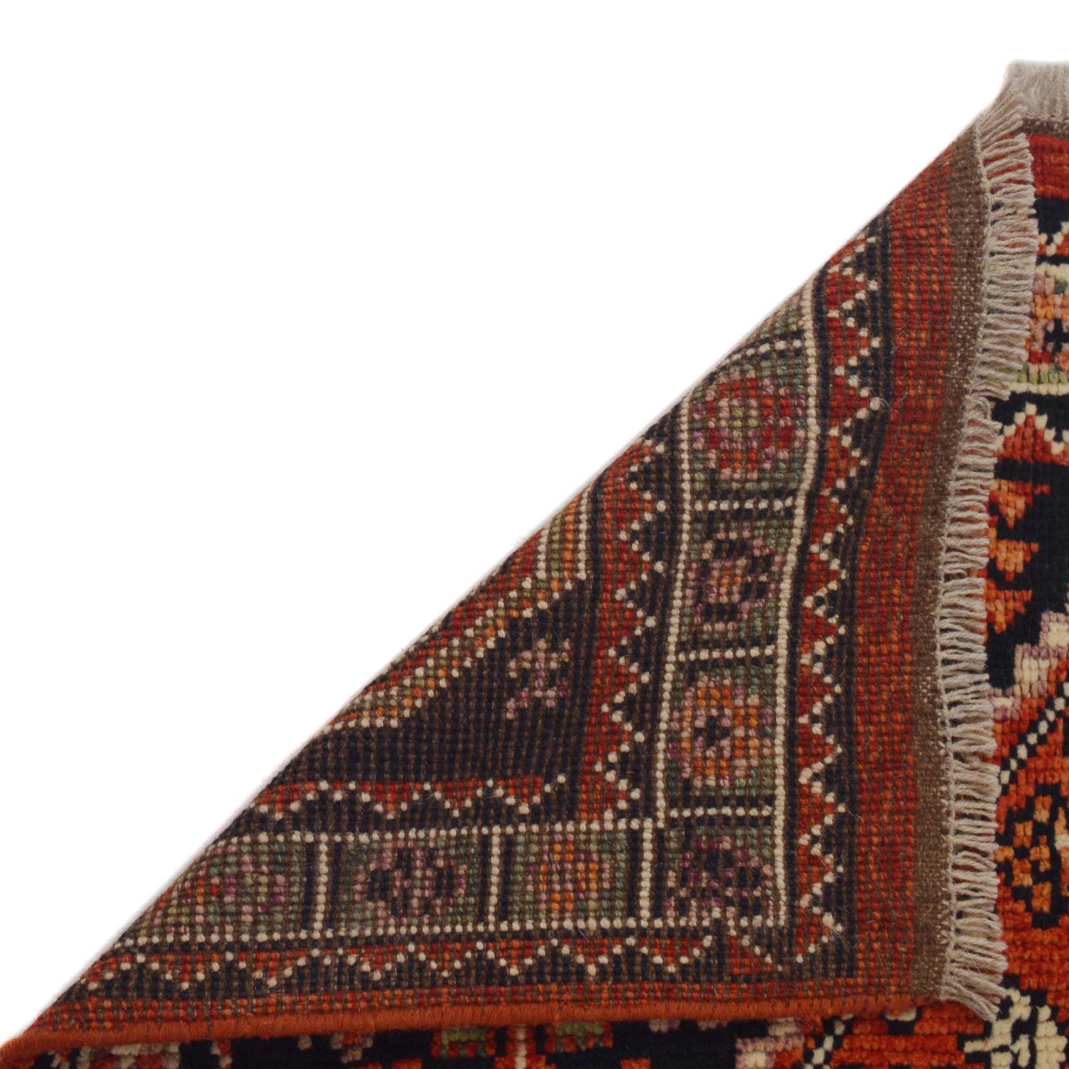Shirazi Area Rug Handmade Red Medallion 4x6 ft