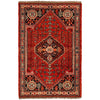 Shirazi Area Rug Handmade Red Medallion 3x5 ft