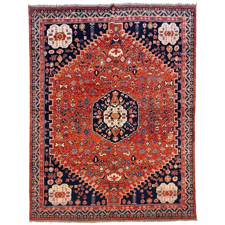 Shirazi Area Rug Handmade Multi Medallion 8x10 ft