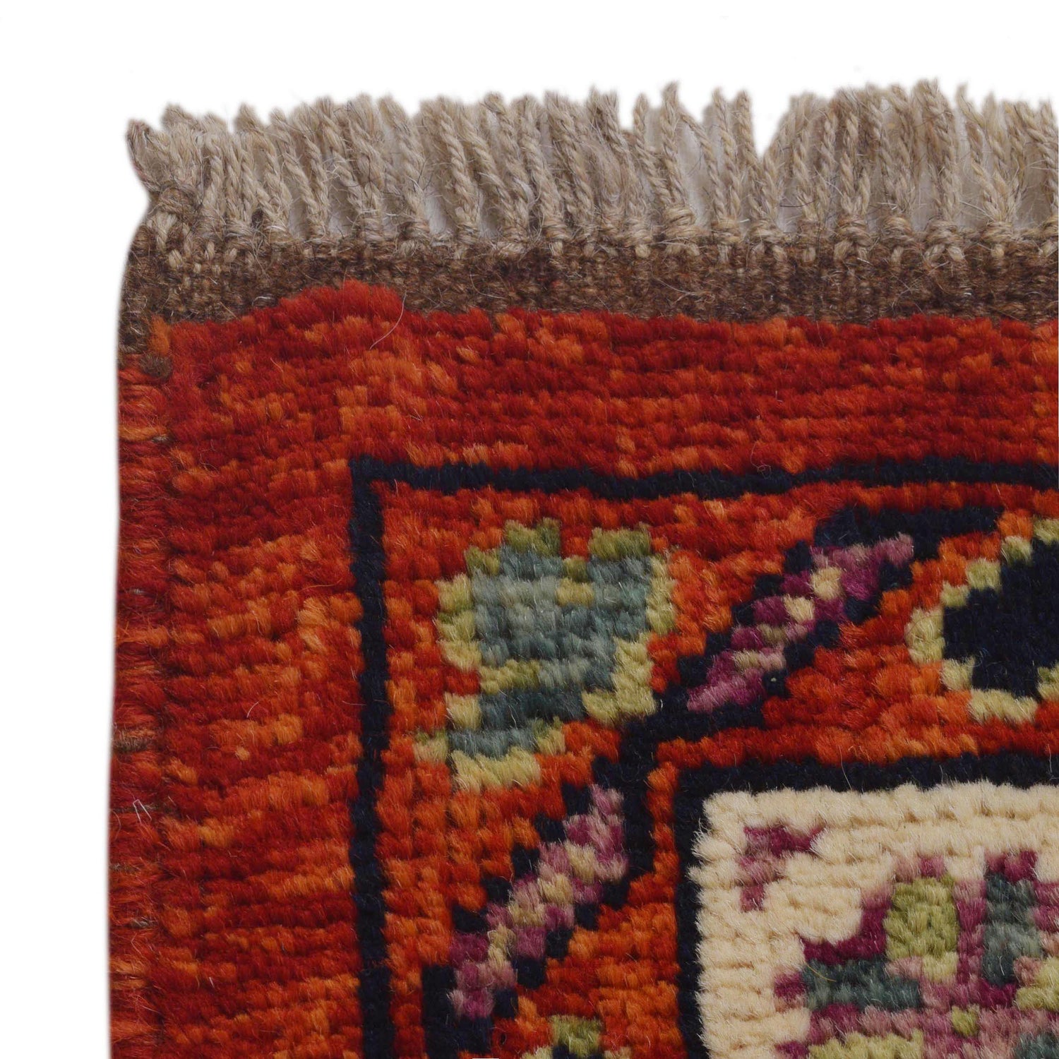 Shirazi Area Rug Handmade Red Medallion 7x10 ft