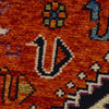 Shirazi Area Rug Handmade Red Medallion 7x10 ft