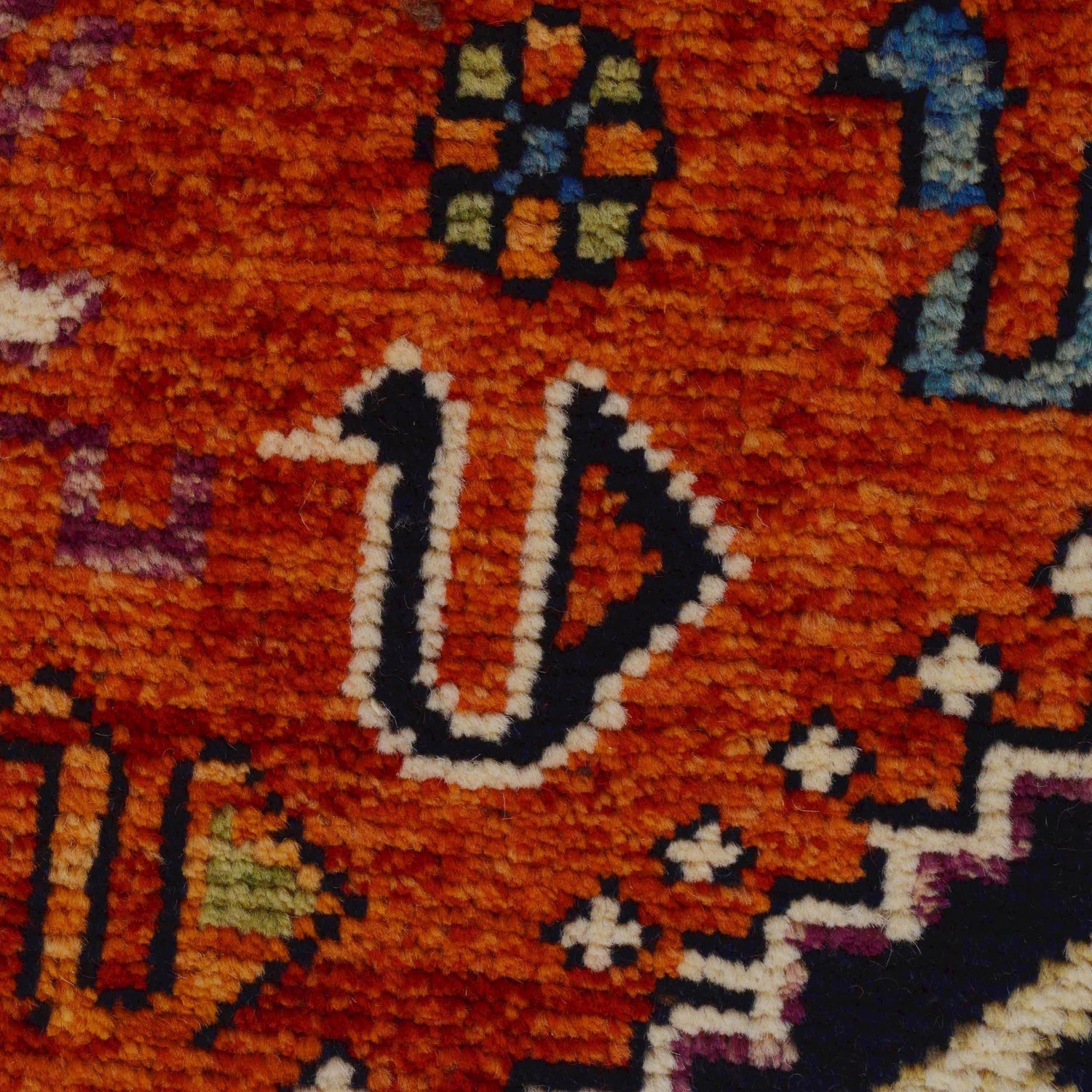 Shirazi Area Rug Handmade Red Medallion 7x10 ft