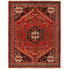 Shirazi Area Rug Handmade Red Medallion 5x8 ft