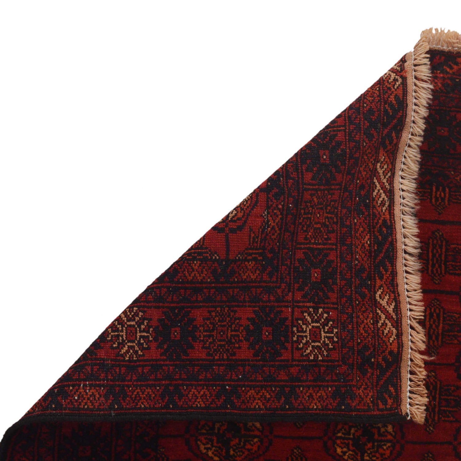 Bokhara Rug Handmade Vibrant Red Medallion 6' Runner