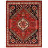 Shirazi Area Rug Handmade Red Medallion 5x8 ft
