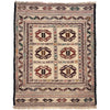 Soumak Kilim Area Rug Handmade White Pictorial 4x6 ft