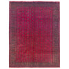 Bokhara Rug Handmade Deep Red Medallion 7x10 ft