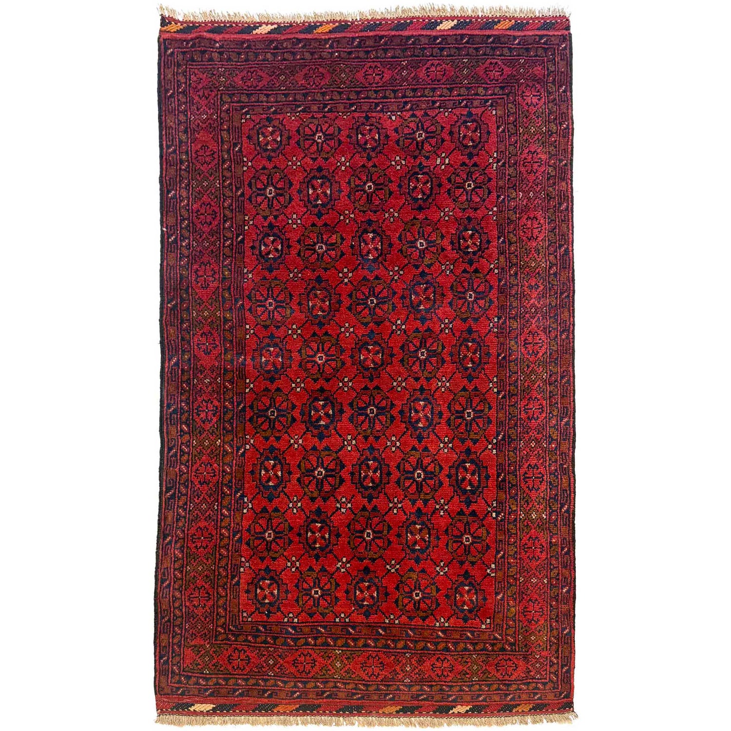 Khal Mohammadi Rug Handmade Red 3x5 ft
