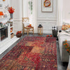 Patchwork Area Rug Handmade Multi Geometric 5x8 ft