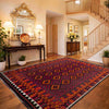 Maimana Kilim Area Rug Handmade Multi Floral 7x10 ft