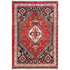 Shirazi Area Rug Handmade Red Medallion 7x10 ft