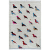 Embroidery Kilim Area Rug Handmade Beige Animal 4x6 ft