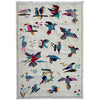 Embroidery Kilim Area Rug Handmade Beige Animal 4x6 ft