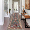 Kazak Rug Handmade Gray Medallion 10' Runner