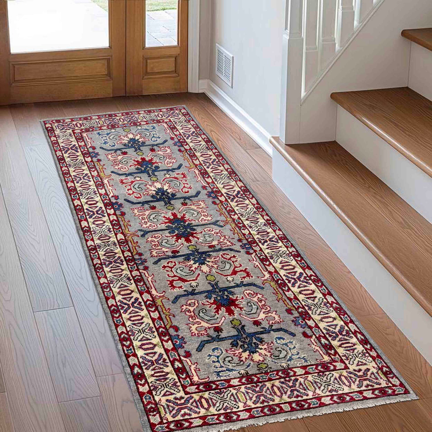 Kazak Rug Handmade Multi Medallion 6' Runner
