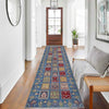 Bakhtiar Area Rug Runner Handmade Blue Floral 10' Runner