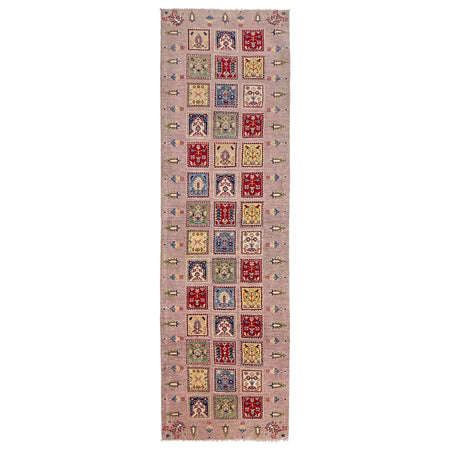 Bakhtiar Runner Handmade Pink Floral 10' Runner