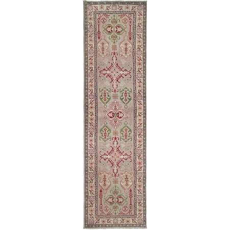 Kazak Rug Handmade Multi Medallion 10' Runner