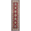 Kazak Rug Handmade Red Medallion 10' Runner