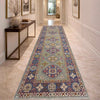 Kazak Rug Handmade Gray Medallion 10' Runner