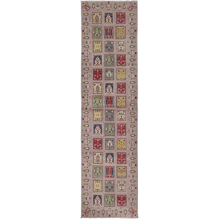 Bakhtiar Runner Handmade Pink Floral 10' Runner