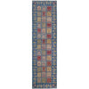 Bakhtiar Runner Rug Handmade Blue Floral 10' Runner
