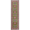Kazak Rug Handmade Green Medallion 10' Runner