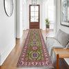 Kazak Rug Handmade Green Medallion 10' Runner