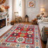 Kazak Rug Handmade Red Medallion 4x7 ft