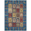 Bakhtiar Area Rug Handmade Blue Floral 4x7 ft
