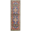 Kazak Rug Handmade Blue Medallion 6' Runner