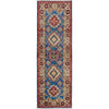 Kazak Rug Handmade Blue Medallion 6' Runner