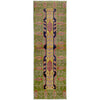 Kazak Rug Handmade Green Medallion 6' Runner