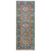 Kazak Rug Handmade Gray Medallion 5' Runner