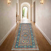 Kazak Rug Handmade Gray Medallion 5' Runner