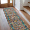 Kazak Rug Handmade Gray Medallion 5' Runner