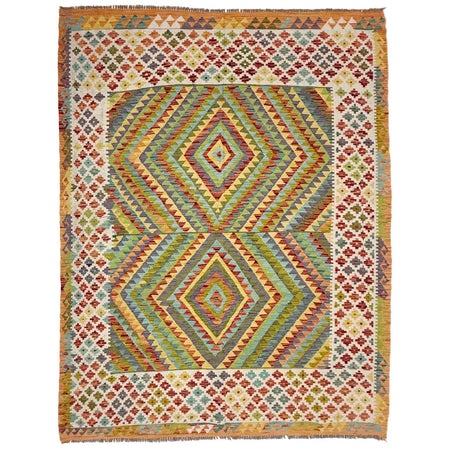 Handmade Multi Kilim Geometric 7x10 ft