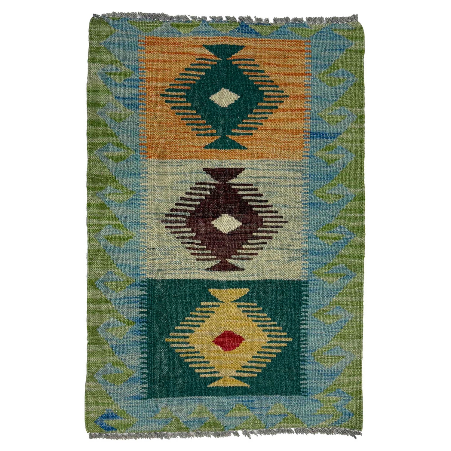 Handmade Multi Kilim Geometric 2x3 ft
