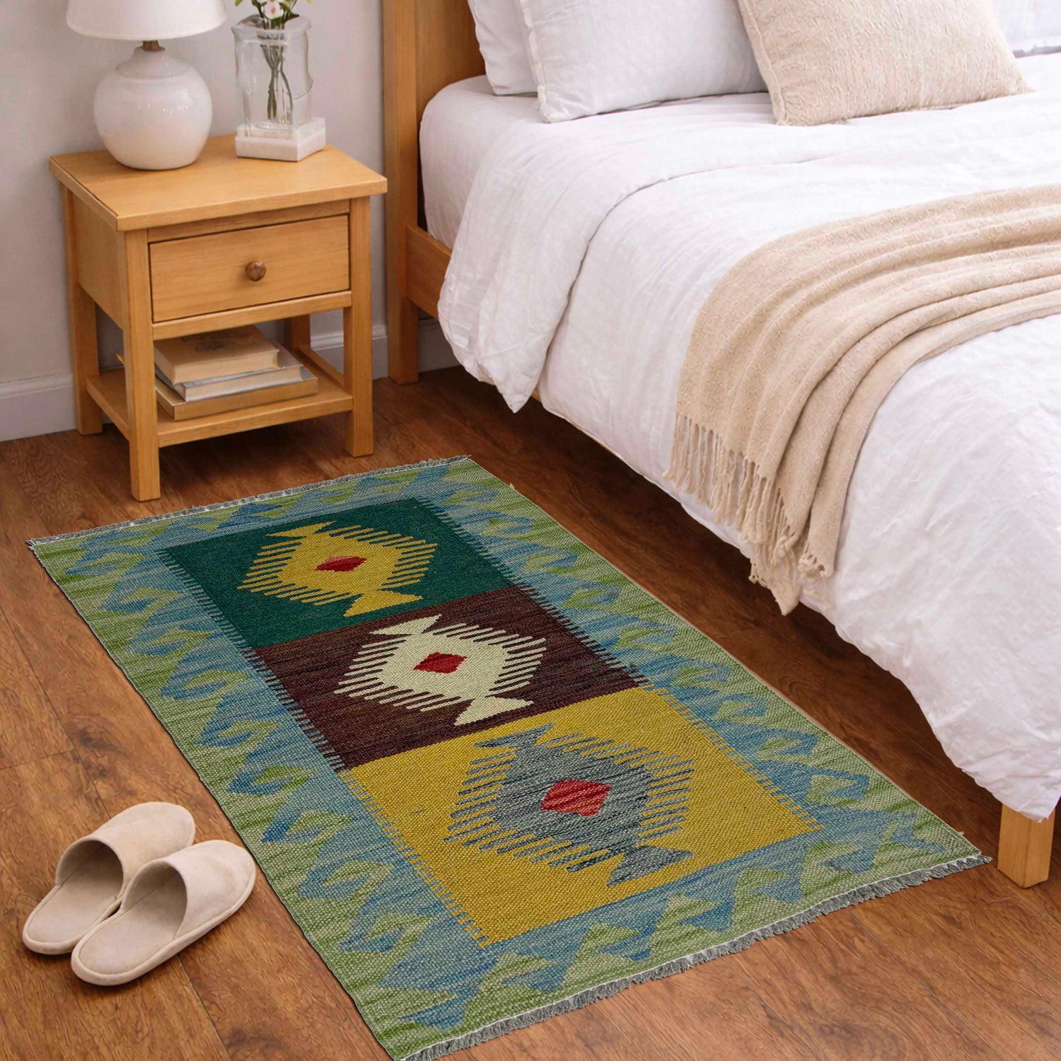 Handmade Multi Kilim Geometric 2x3 ft