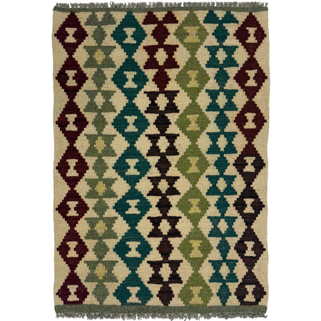 Handmade Multi Kilim Geometric 2x3 ft